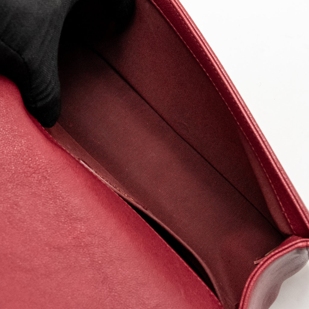 Chanel Medium Boy Bag Caviar Red