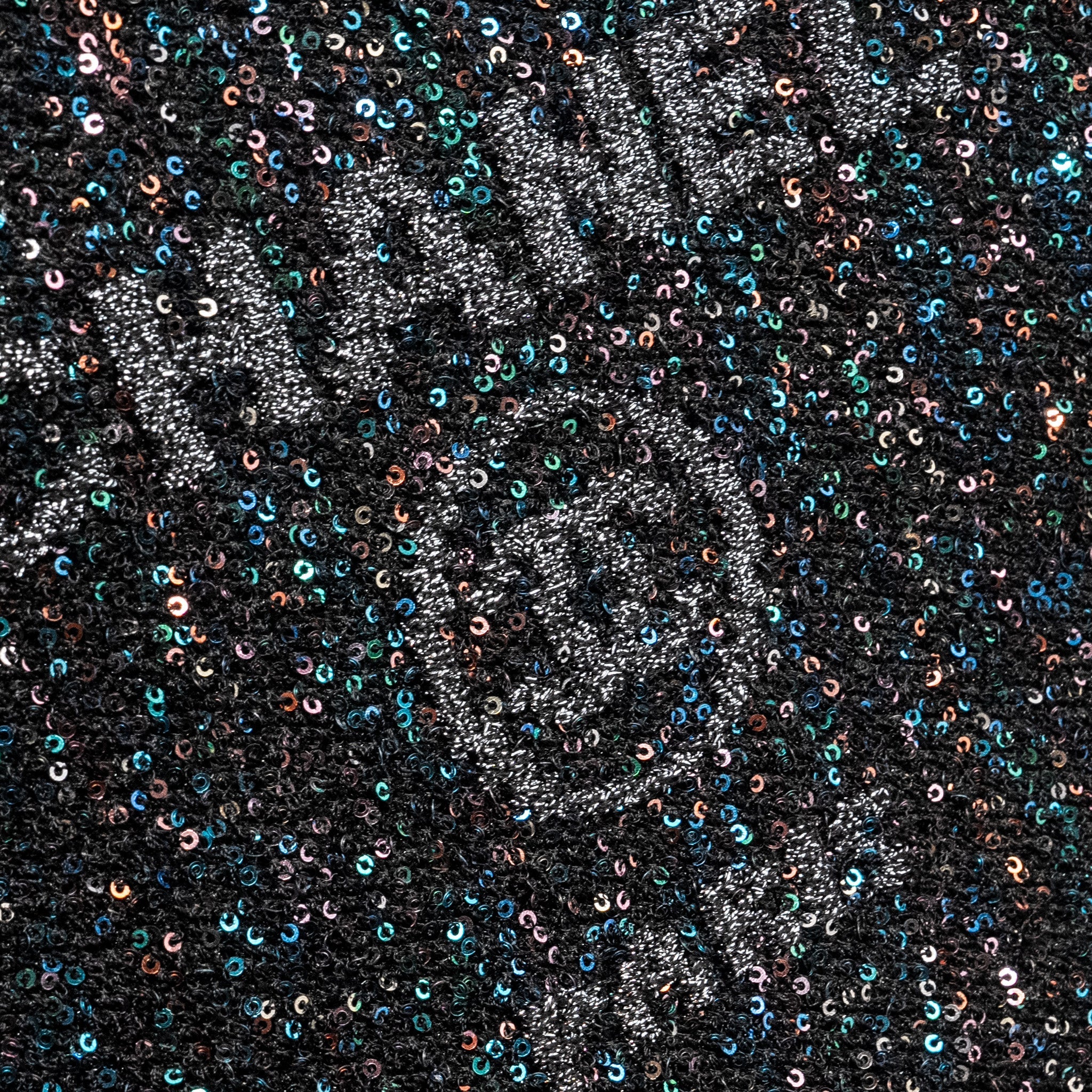 Chanel 20A Deauville Pouch Sequins/Calfskin Black/Multicolour