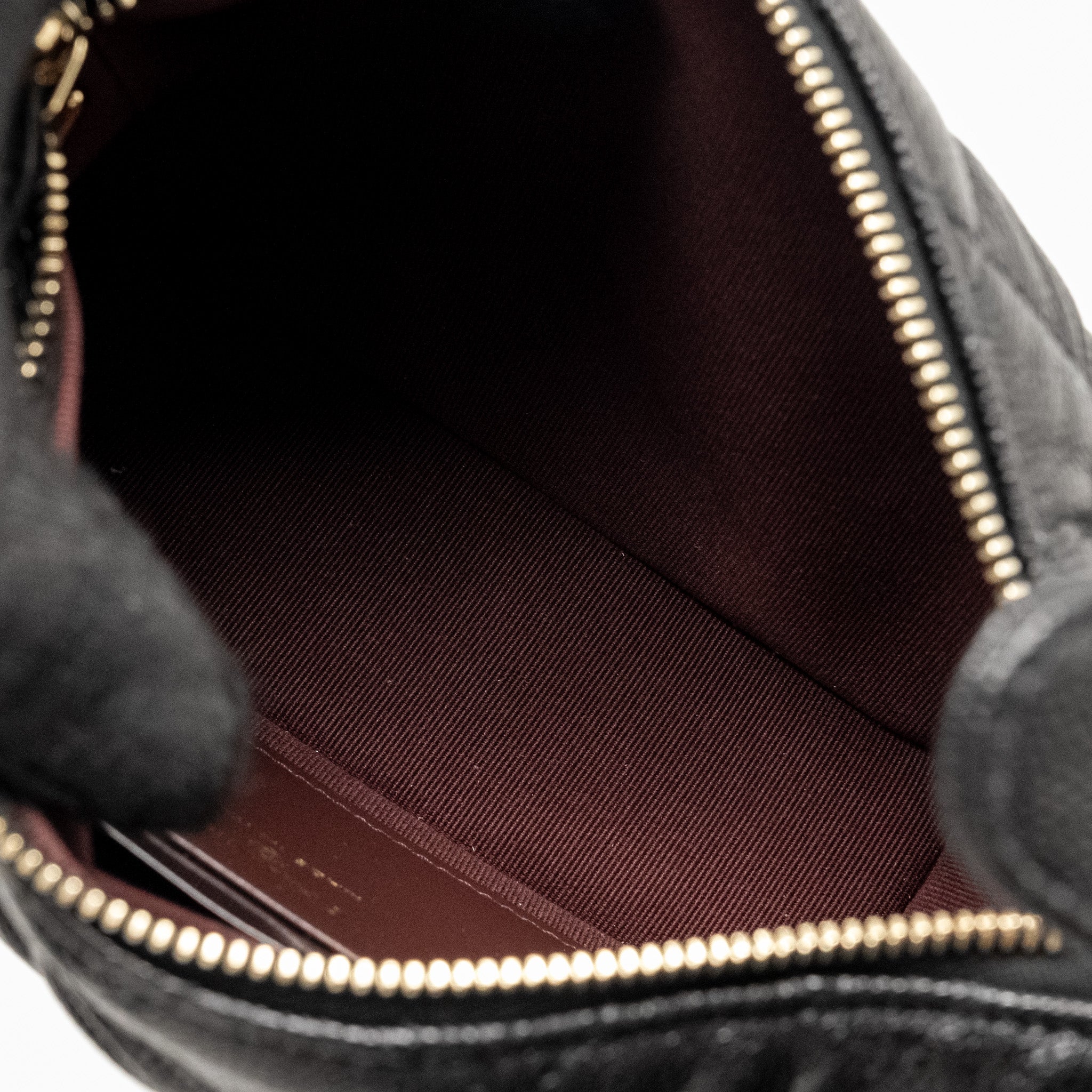 Chanel 25c Quilted Hobo Bag Caviar Black  (microchip)