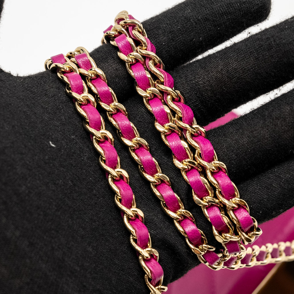 Chanel Trendy CC Wallet on Chain Lambskin Fuchsia