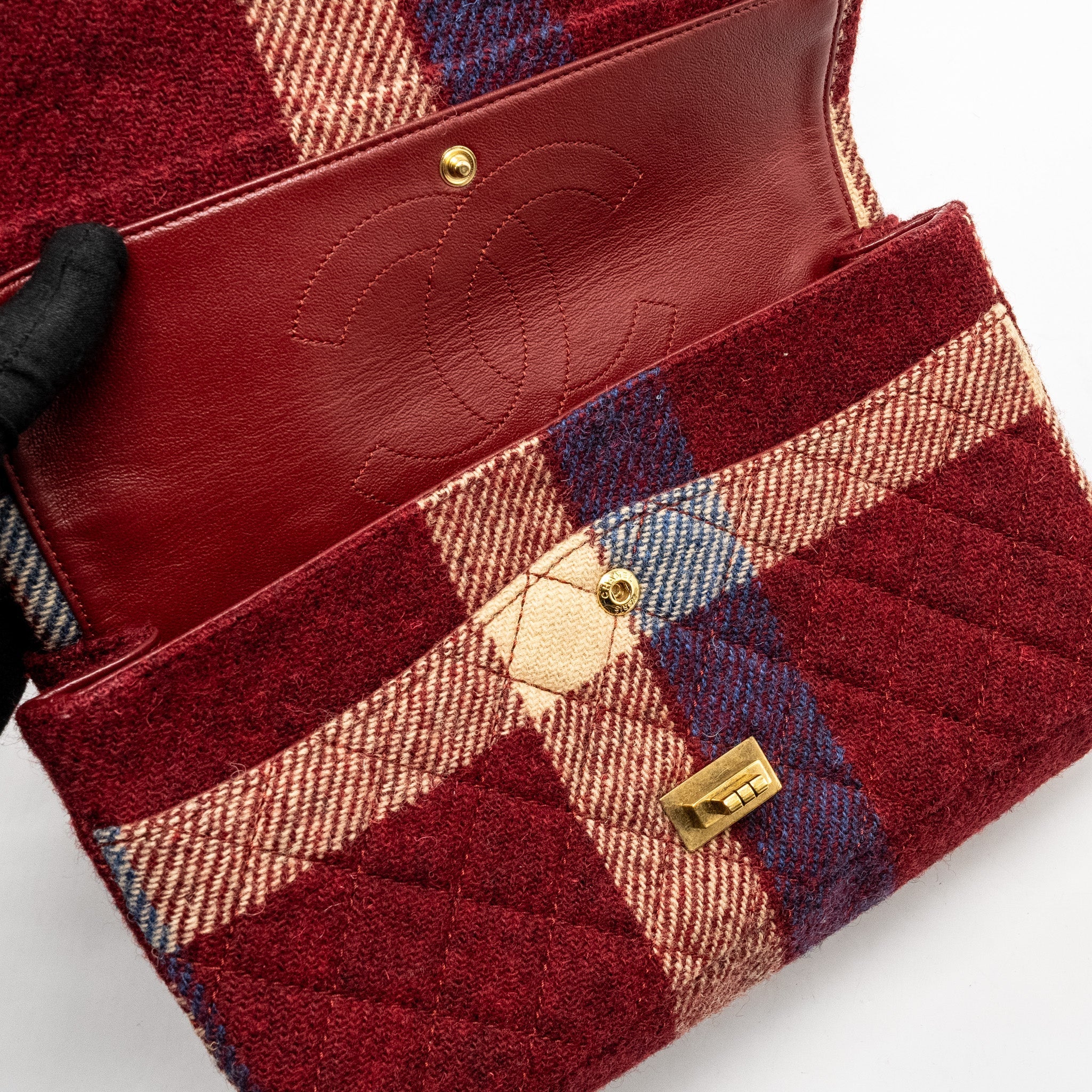 Chanel Large 2.55 226 Reissue Double Flap Bag Fabric Multicolour