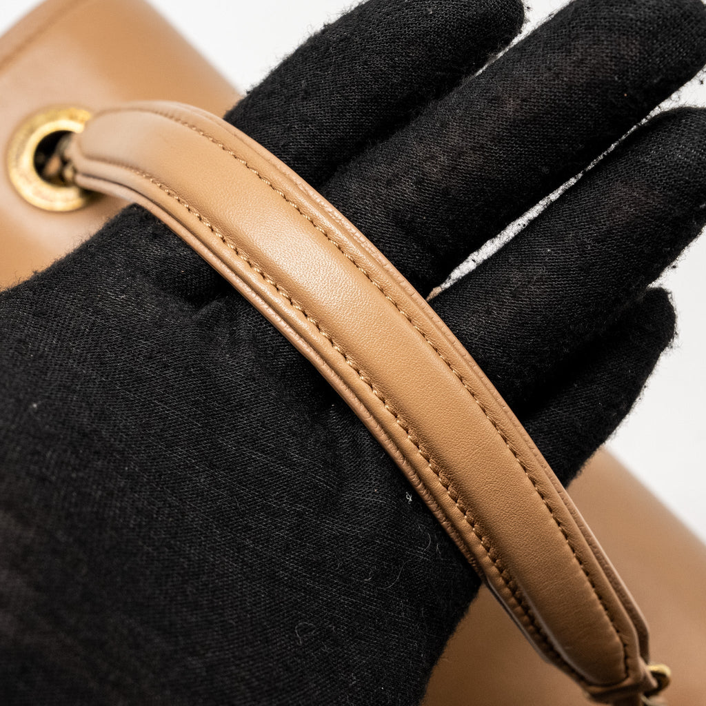 Chanel Coco Curve Flap Bag Calfskin Beige