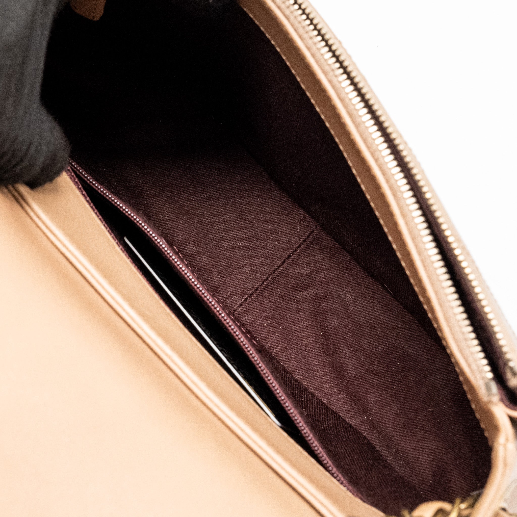 Chanel Coco Curve Flap Bag Calfskin Beige