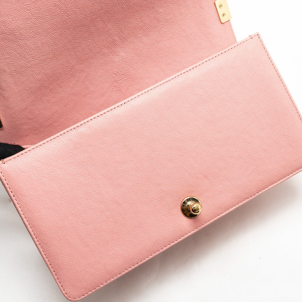 Chanel Medium Boy Bag Caviar PINK L
