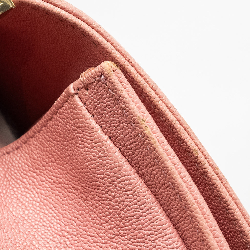 Chanel Medium Boy Bag Caviar PINK L