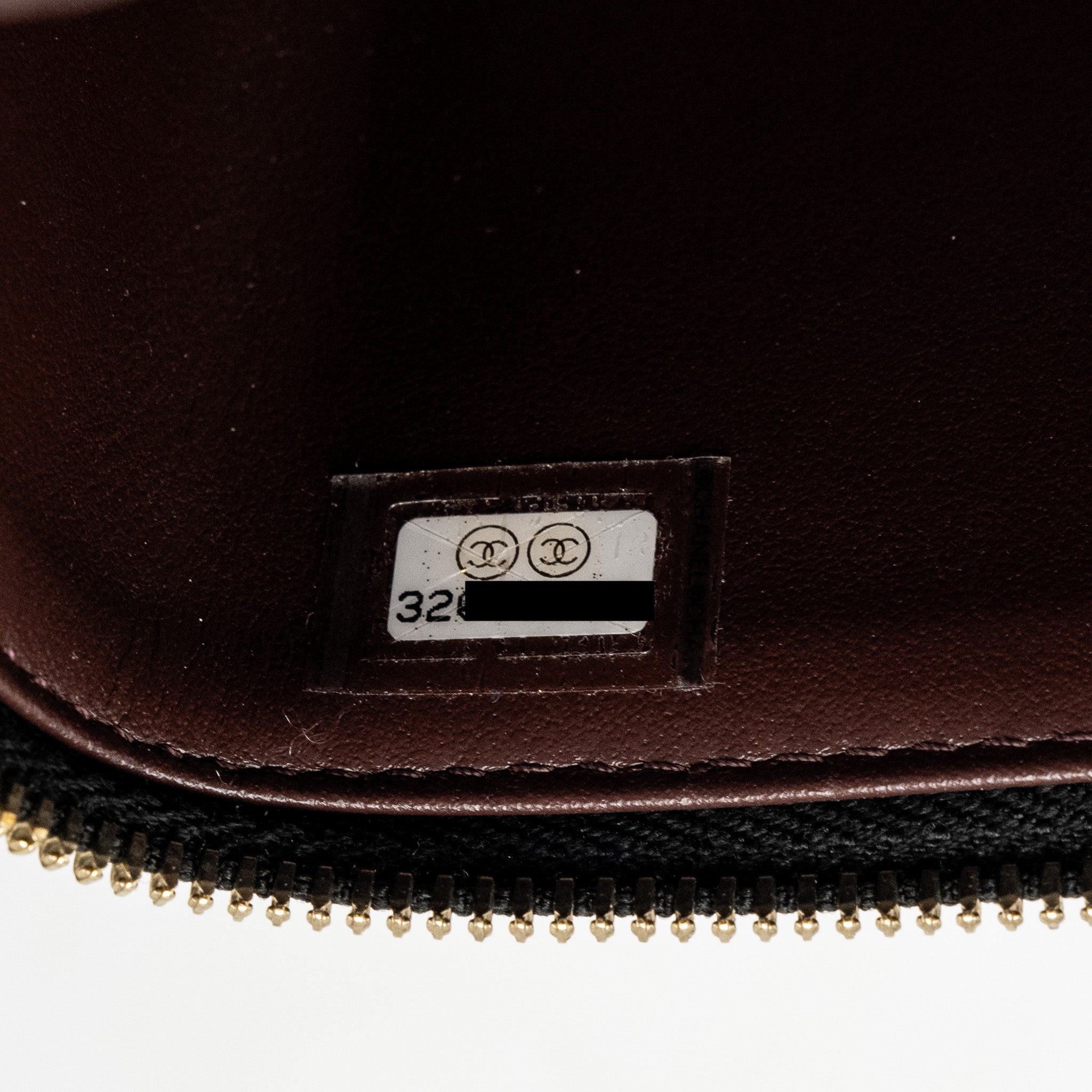 CHANEL Long Vanity With Chain Caviar Black L