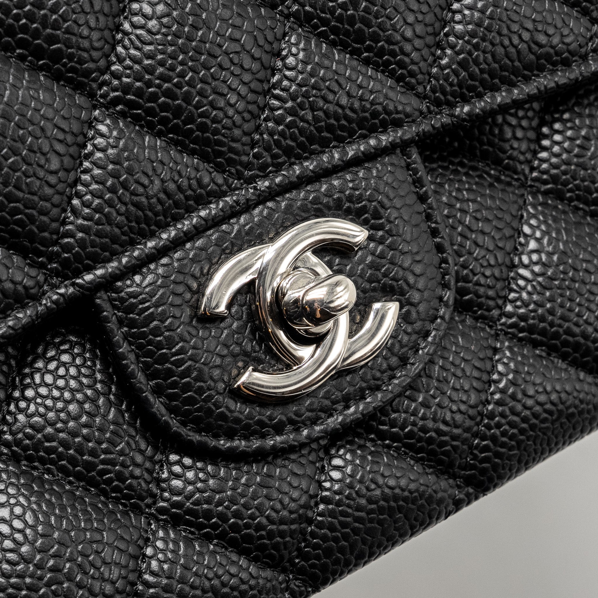Chanel Medium Classic Double Flap Bag Caviar Black