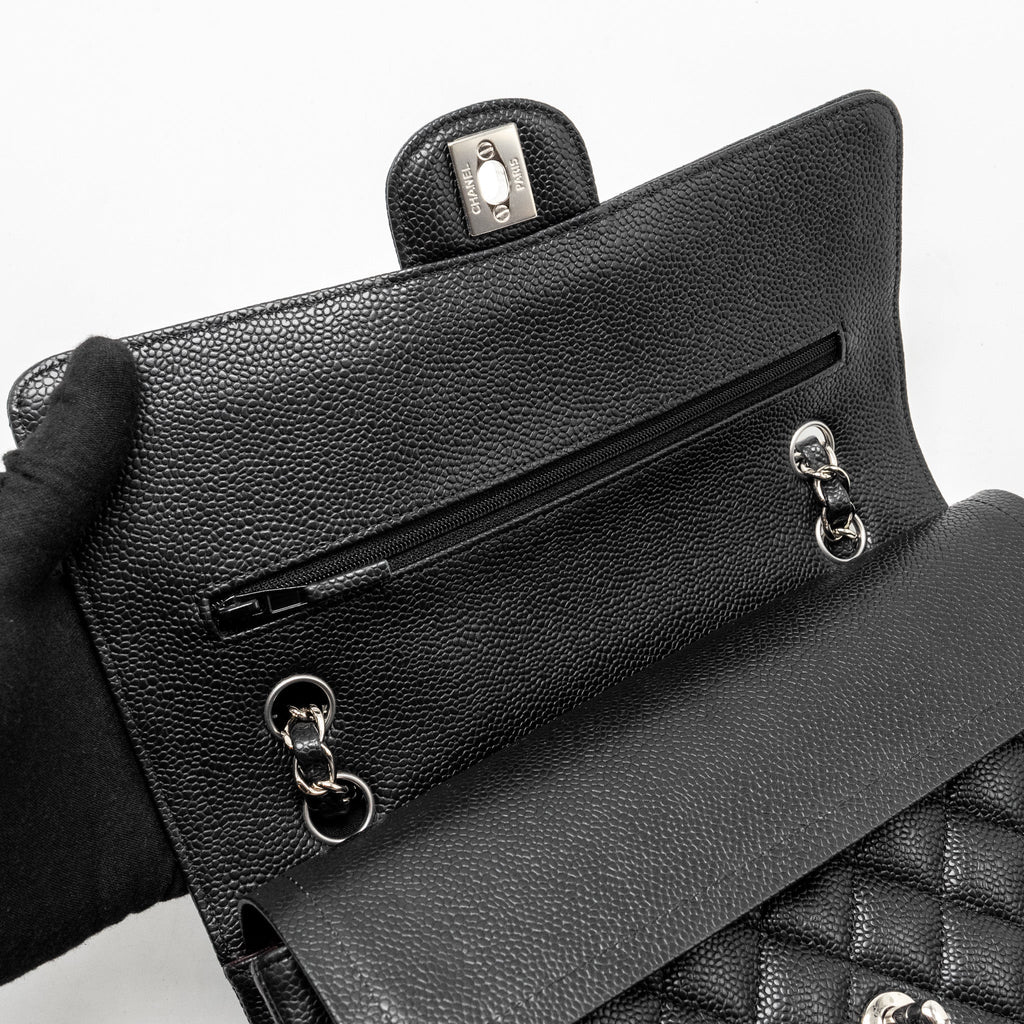 Chanel Medium Classic Double Flap Bag Caviar Black
