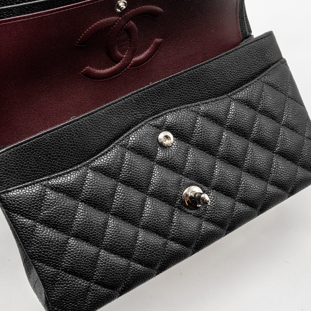 Chanel Medium Classic Double Flap Bag Caviar Black