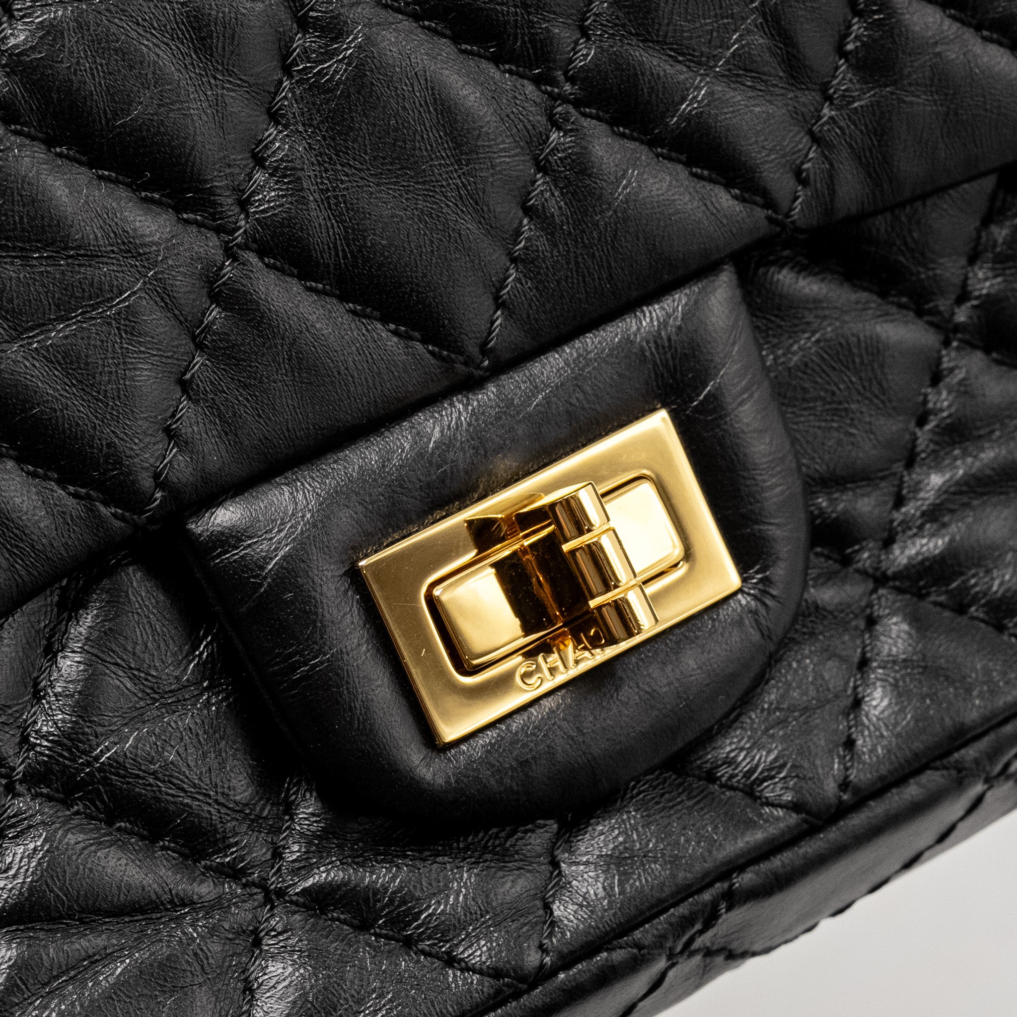 Chanel Mini 2.55 Reissue Aged Calfskin Black