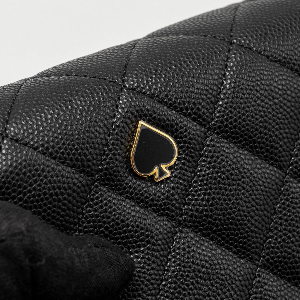 Chanel Coco Casino Wallet on Chain Caviar Black  (Microchip)