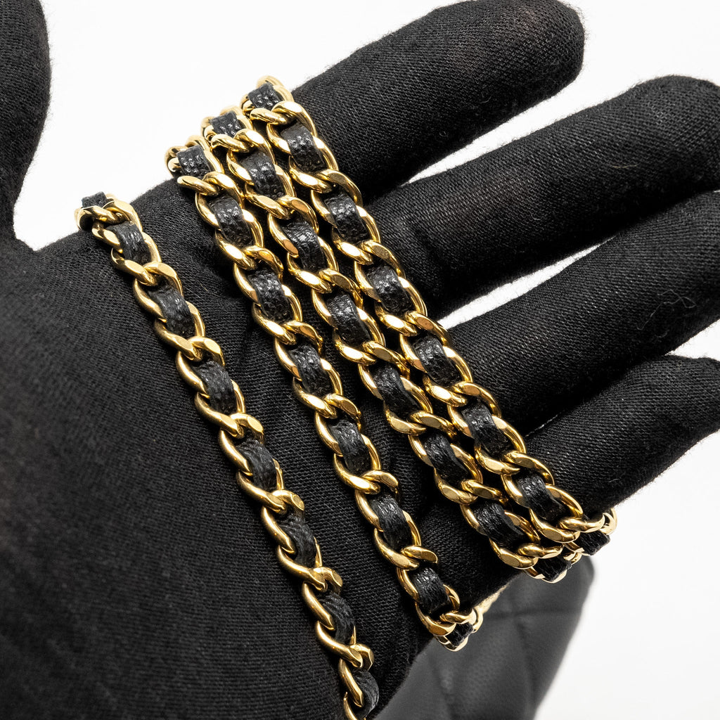 Chanel Coco Casino Wallet on Chain Caviar Black  (Microchip)
