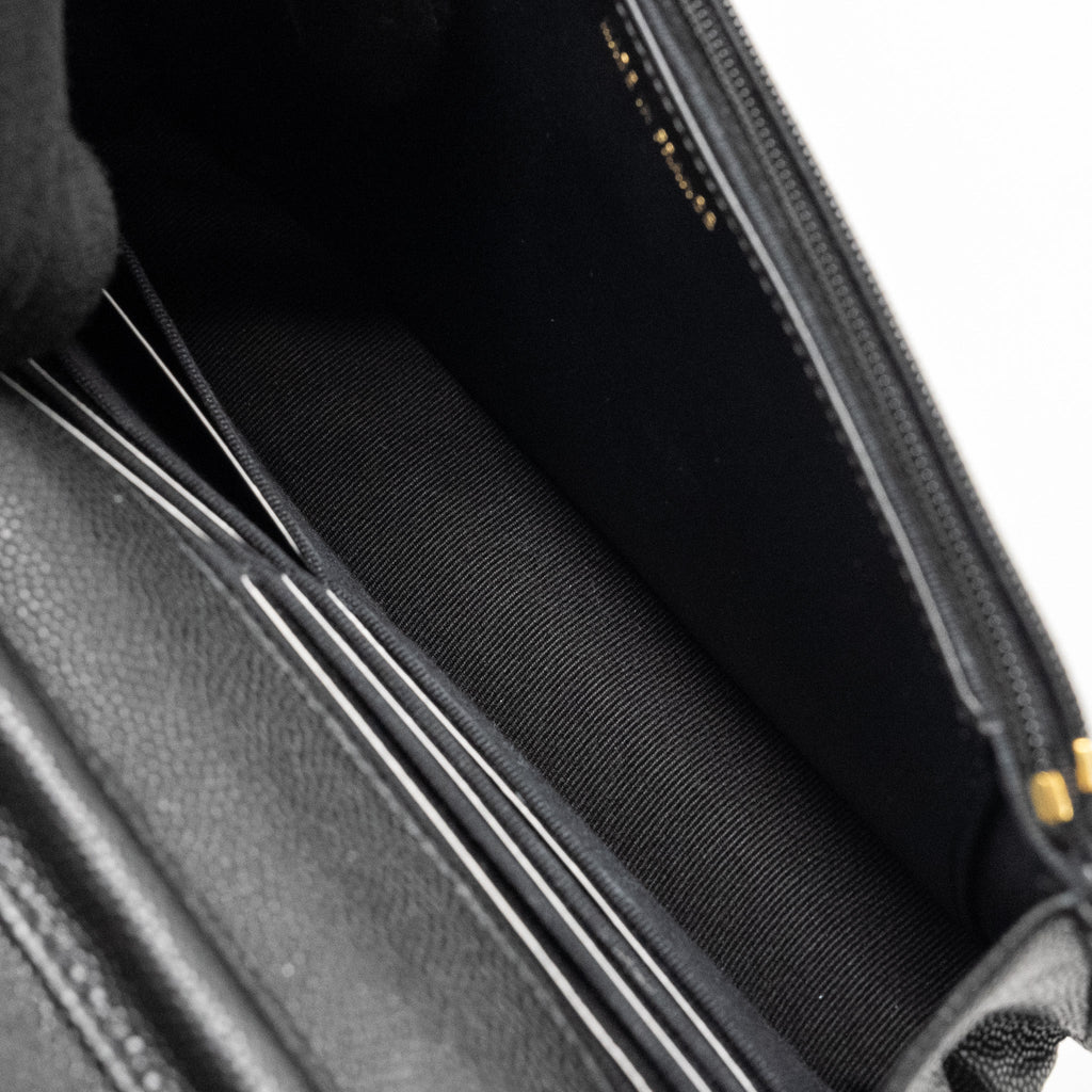 Chanel Coco Casino Wallet on Chain Caviar Black  (Microchip)