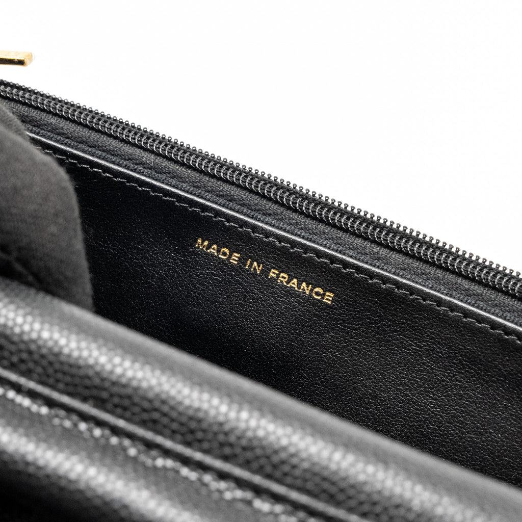 Chanel Coco Casino Wallet on Chain Caviar Black  (Microchip)