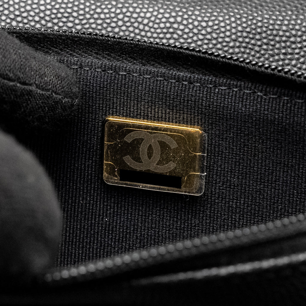 Chanel Coco Casino Wallet on Chain Caviar Black  (Microchip)