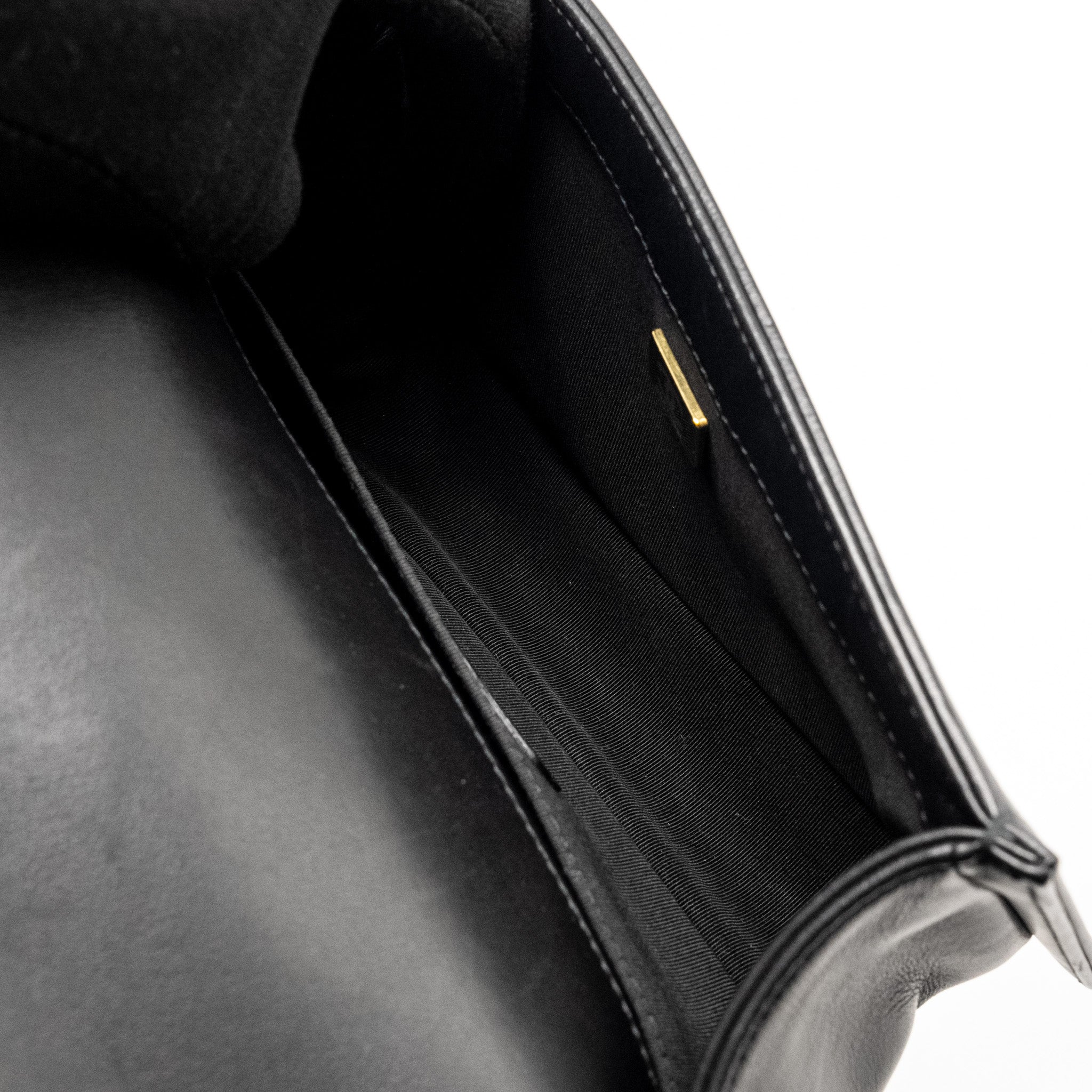 Chanel Small Boy Bag Calfskin Black  (Microchip)