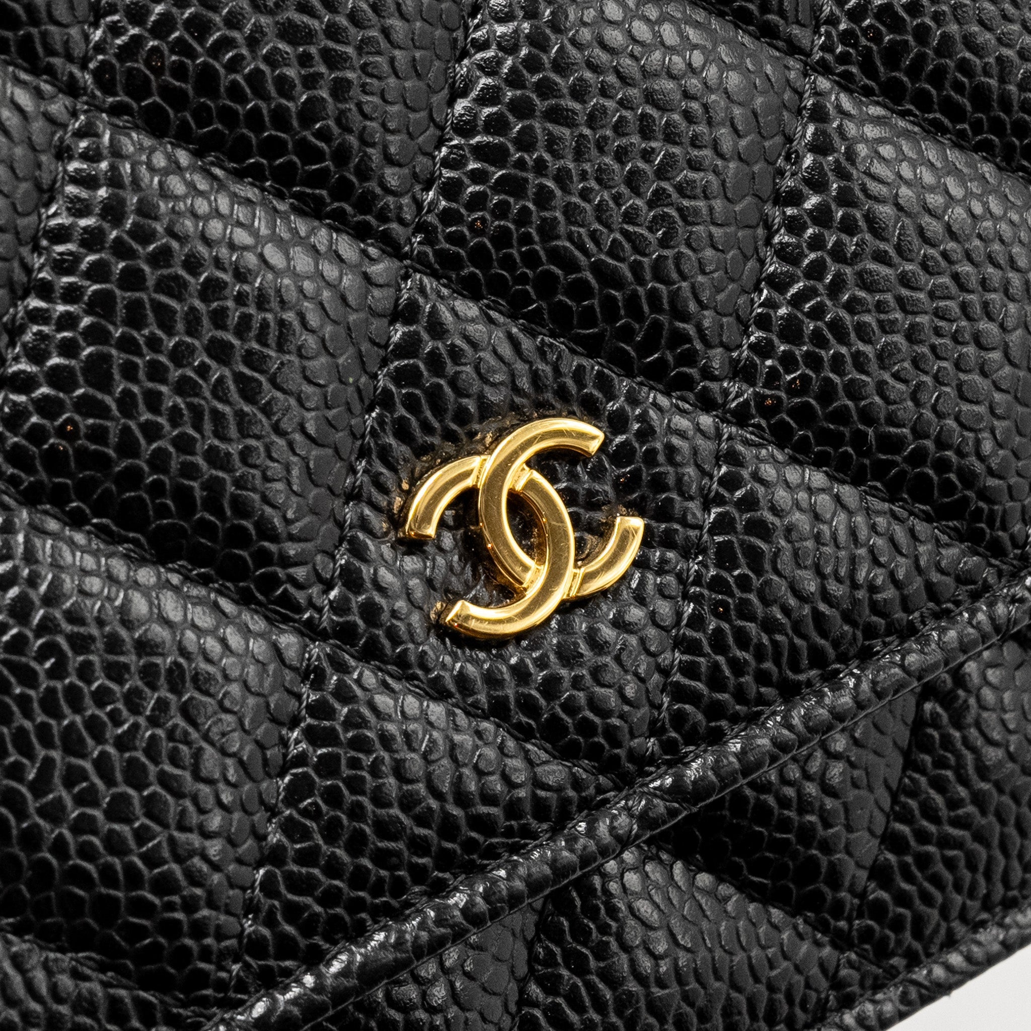 Chanel Classic Wallet On Chain Caviar Black