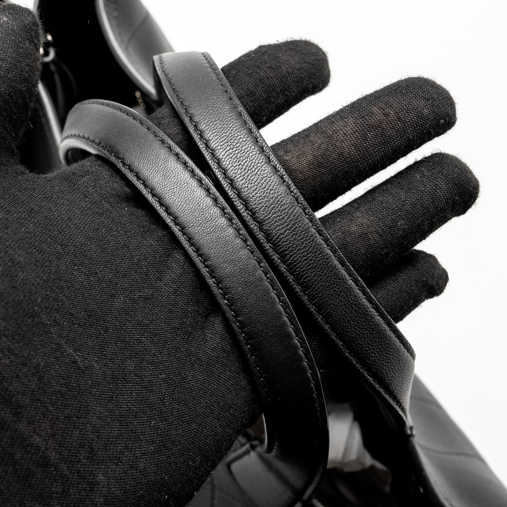 Chanel Hampton Tote Bag Lambskin Black