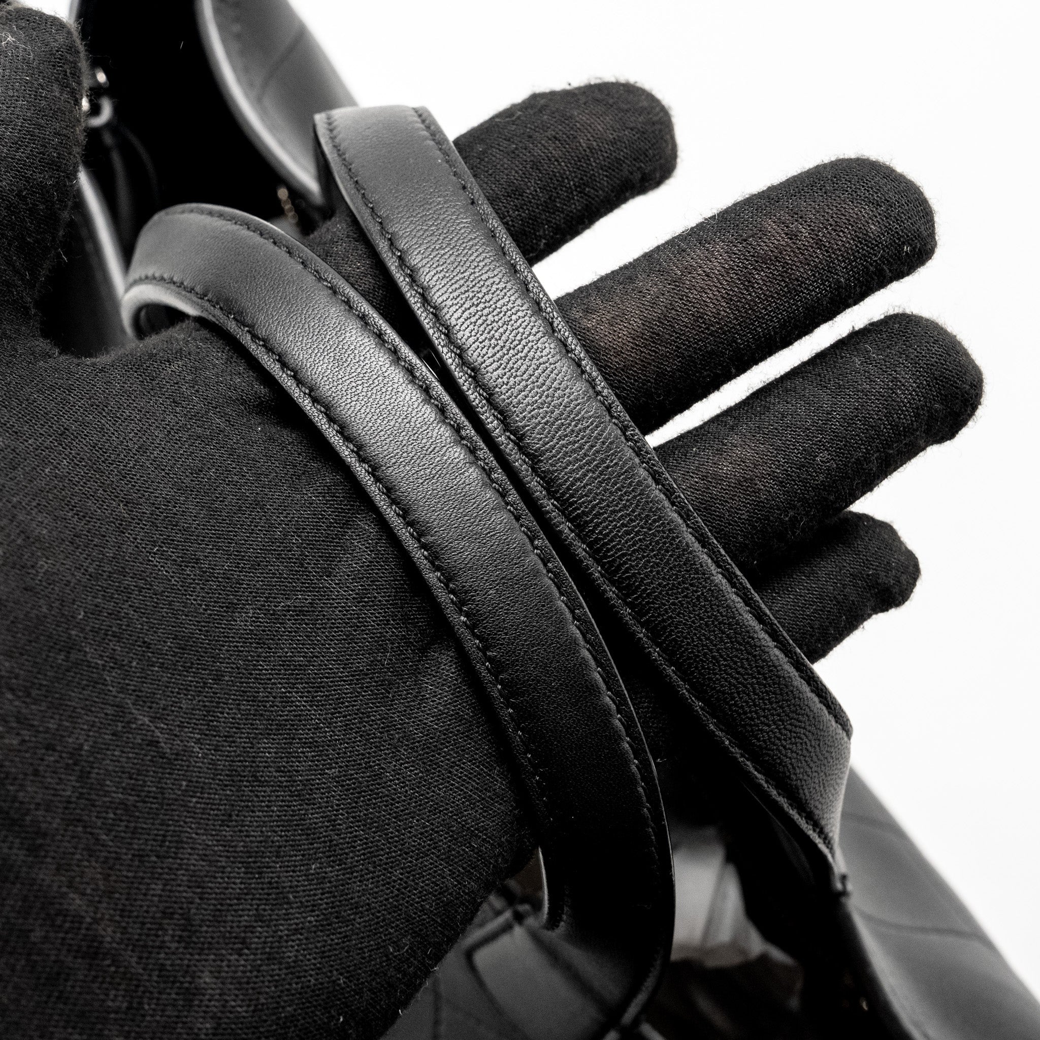 Chanel Hampton Tote Bag Lambskin Black