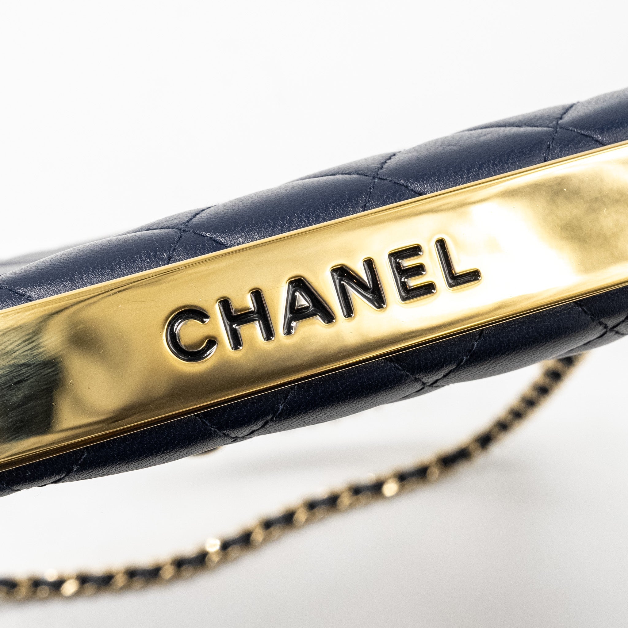Chanel Trendy CC Wallet On Chain Lambskin Navy L
