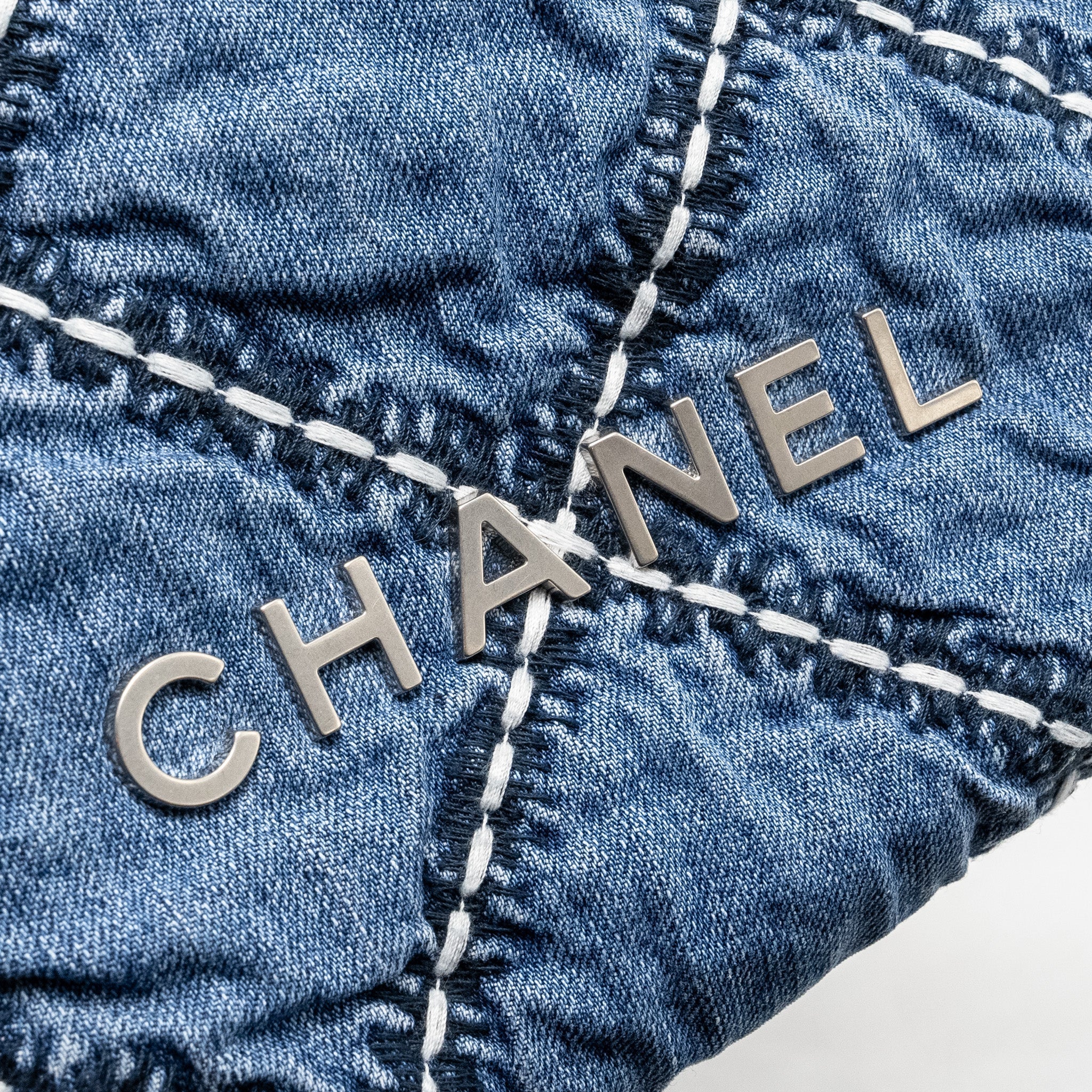 Chanel Mini 22 Denim Light Blue  (microchip)