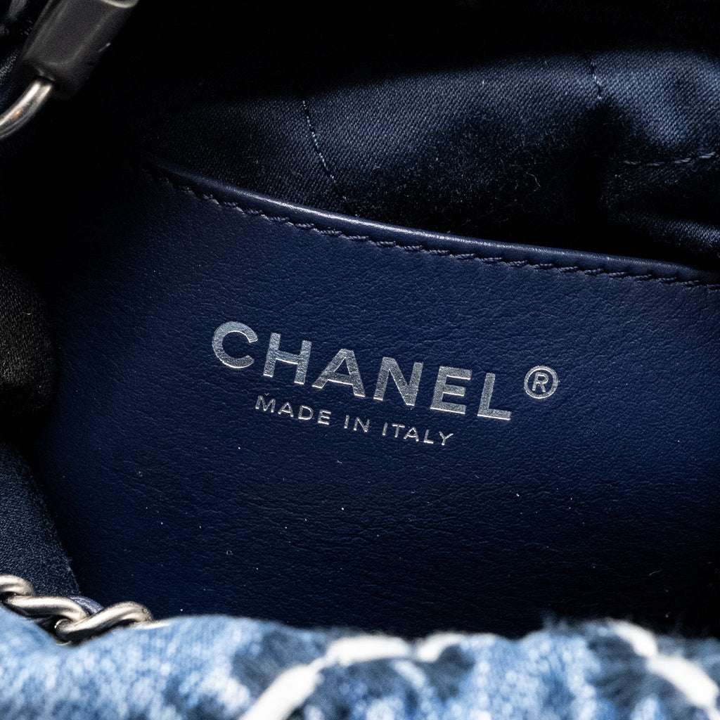 Chanel Mini 22 Denim Light Blue  (microchip)