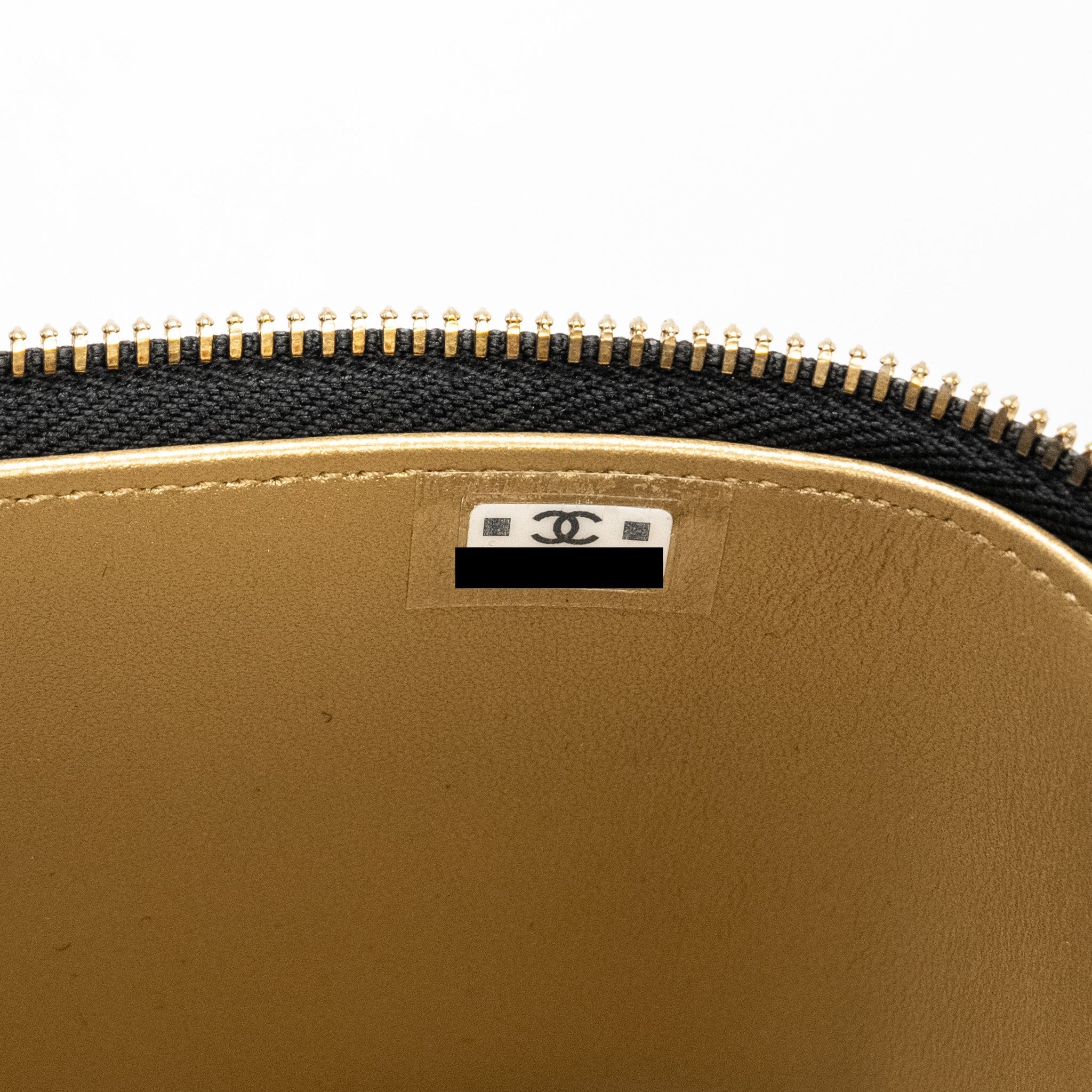 Chanel Pearl Crush Long Vanity Case Lambskin Black  (Microchip)
