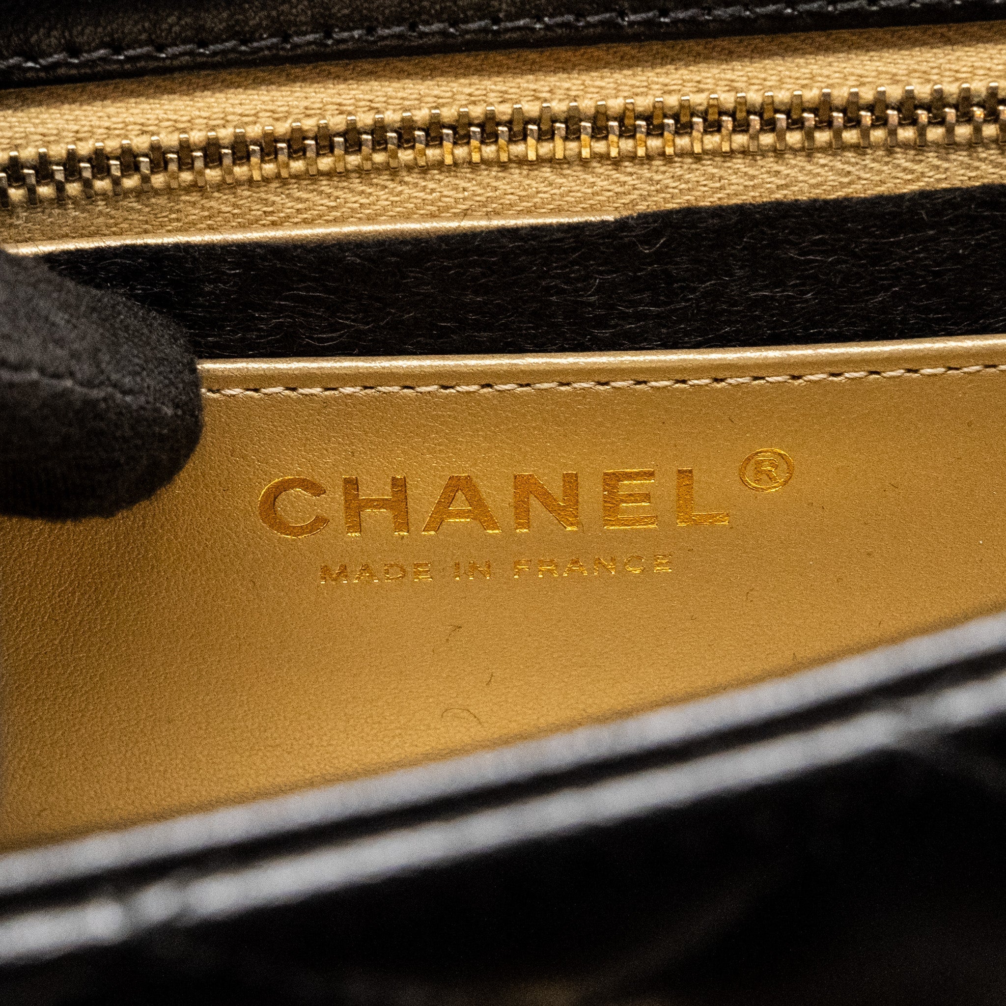 Chanel 24k Pearl Crush Mini Rectangular Flap Bag Shiny Lambskin Black  (Microchip)