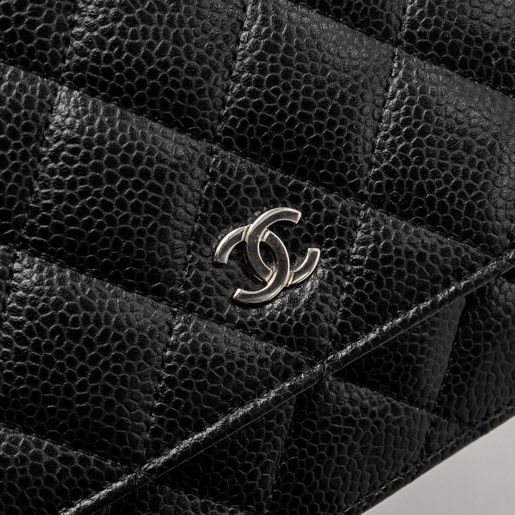 CHANEL Classic Wallet on Chain Caviar Black