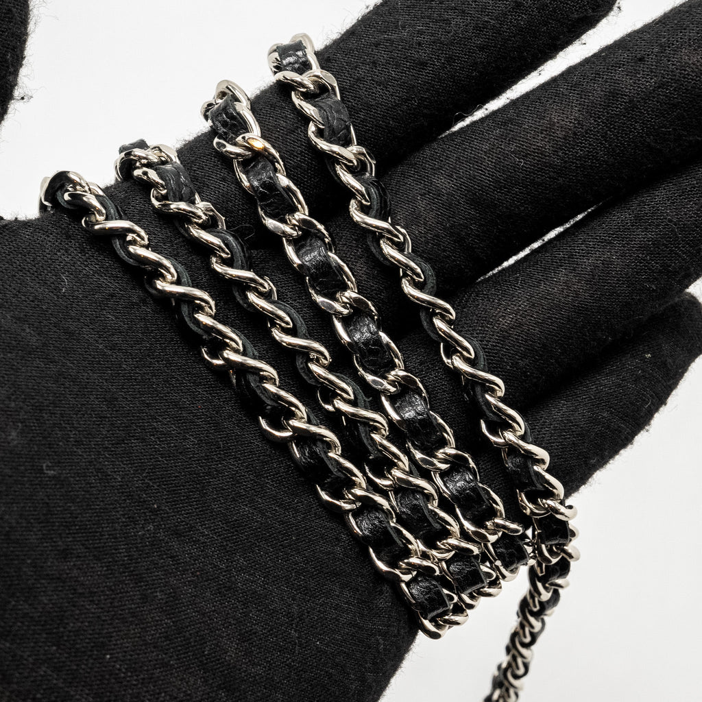 CHANEL Classic Wallet on Chain Caviar Black