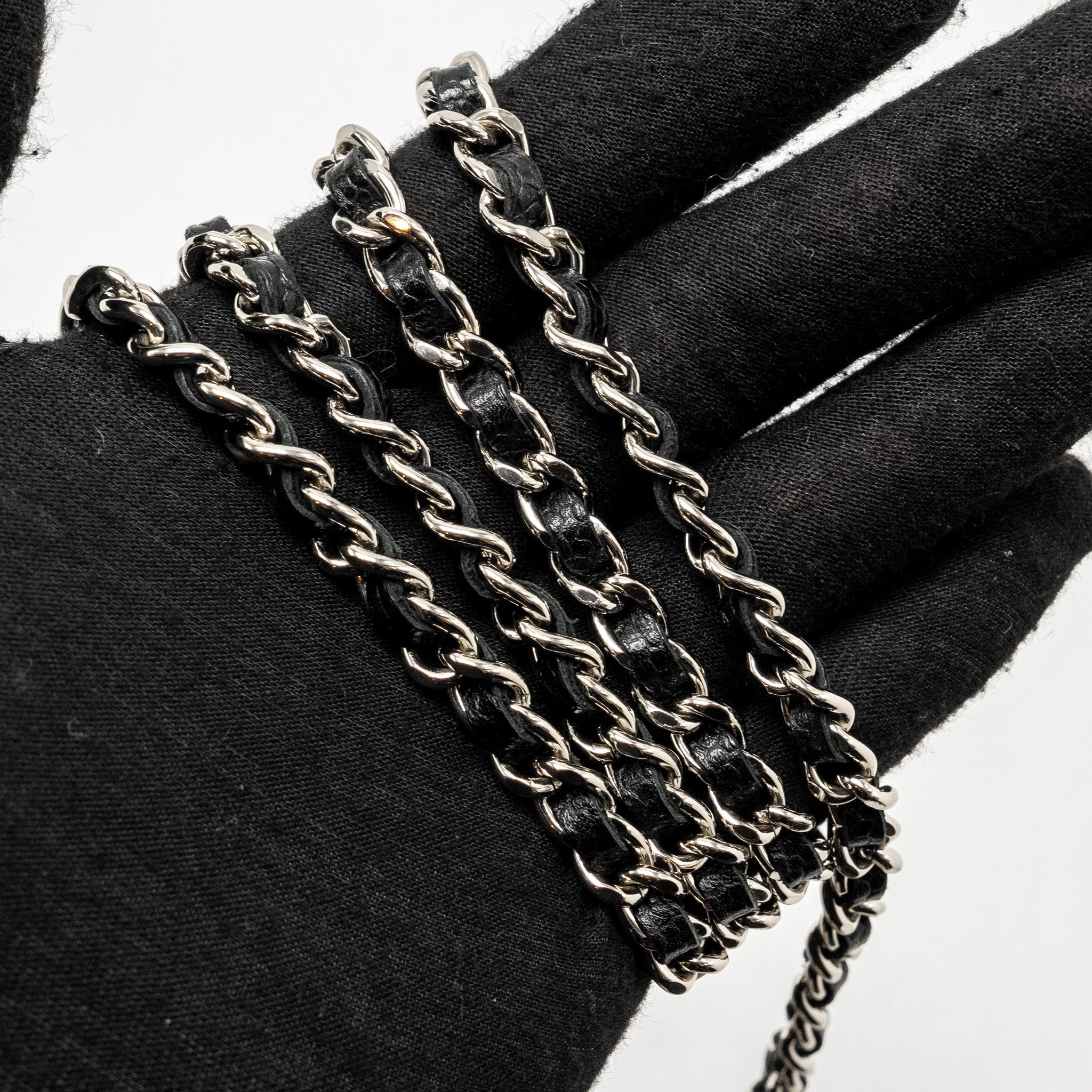 CHANEL Classic Wallet on Chain Caviar Black