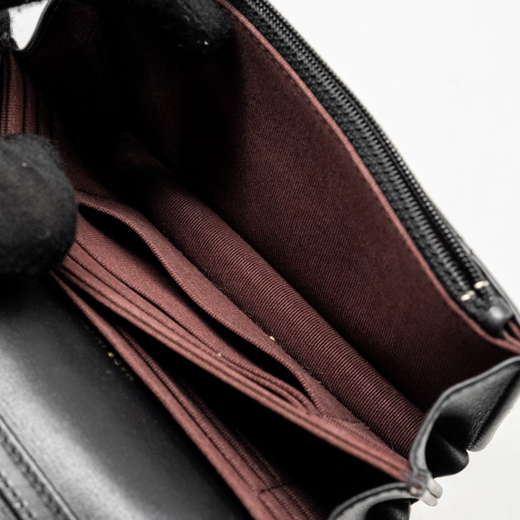 CHANEL Mini 2.55 Reissue Wallet On Chain Aged Calfskin Black  (Microchip)