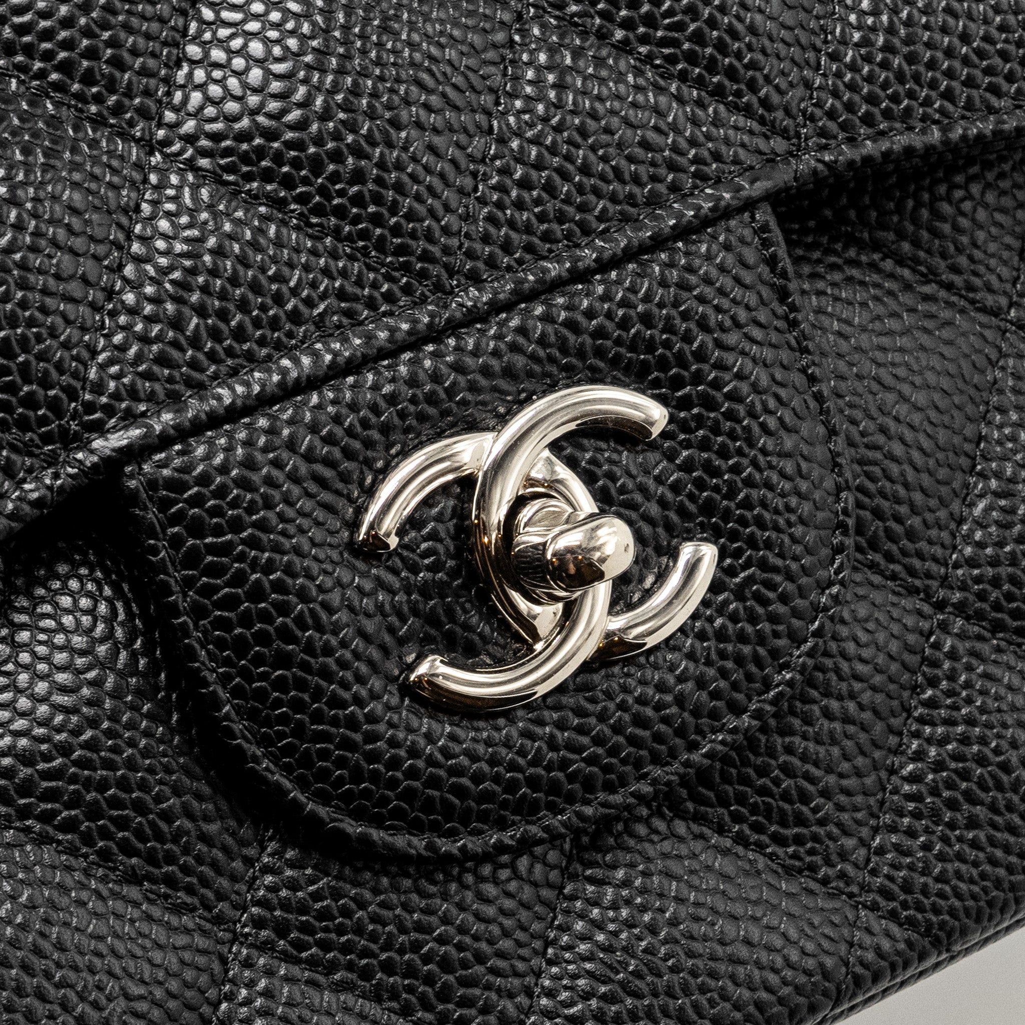Chanel Jumbo Classic Double Flap Bag Caviar Black