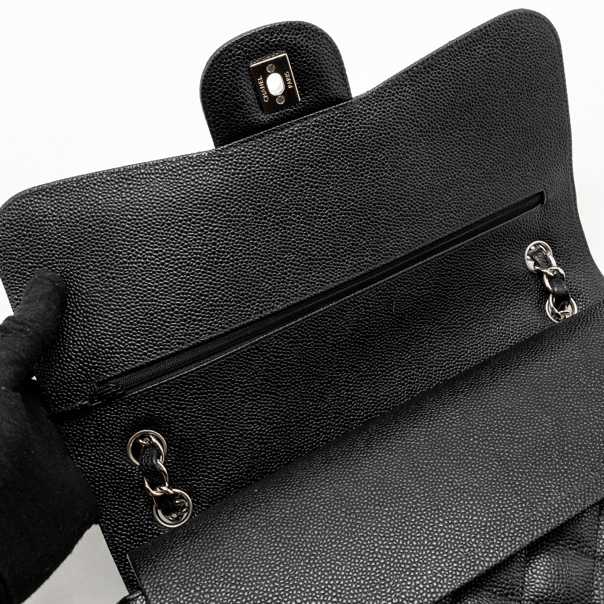 Chanel Jumbo Classic Double Flap Bag Caviar Black