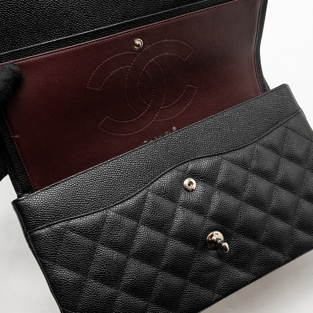 Chanel Jumbo Classic Double Flap Bag Caviar Black