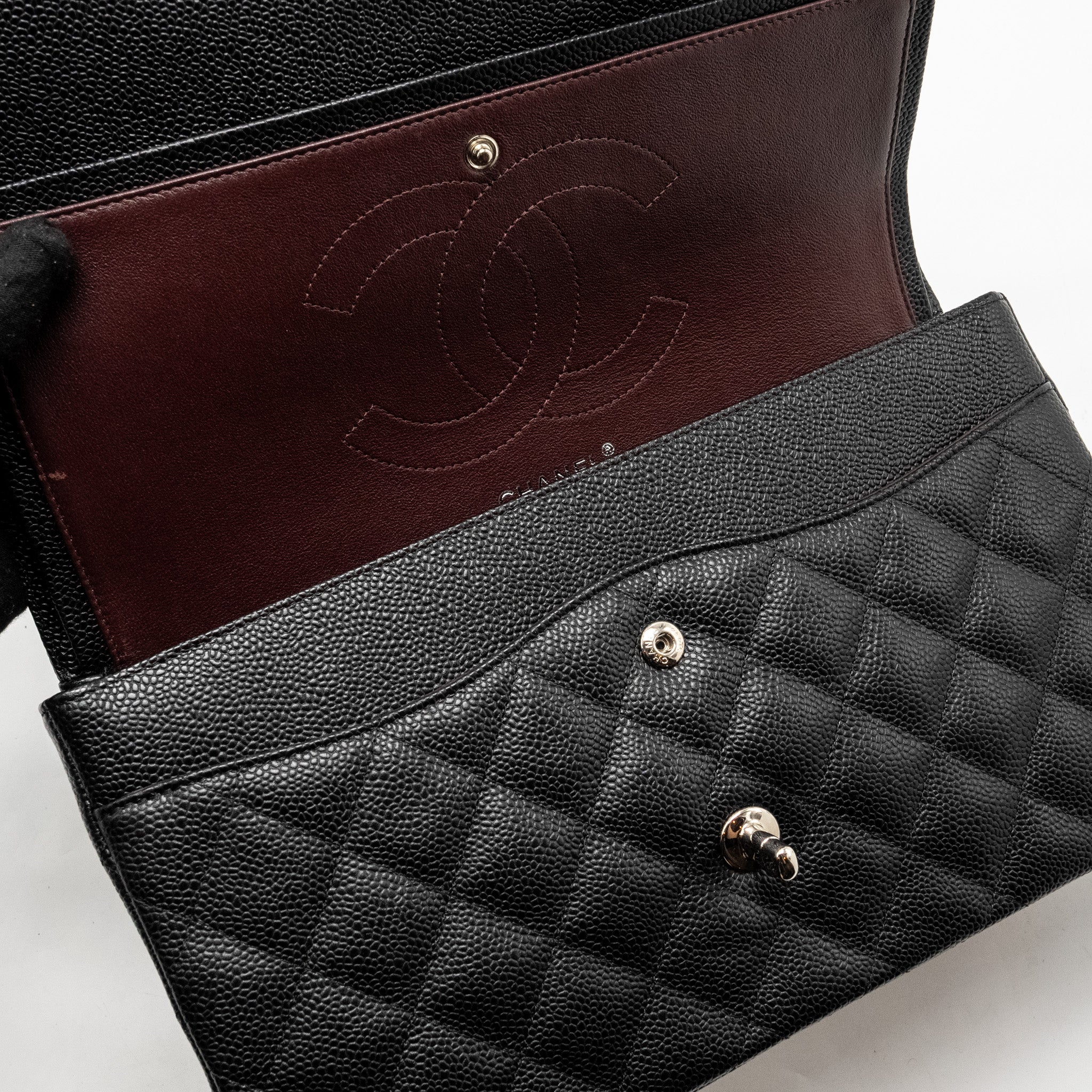 Chanel Jumbo Classic Double Flap Bag Caviar Black