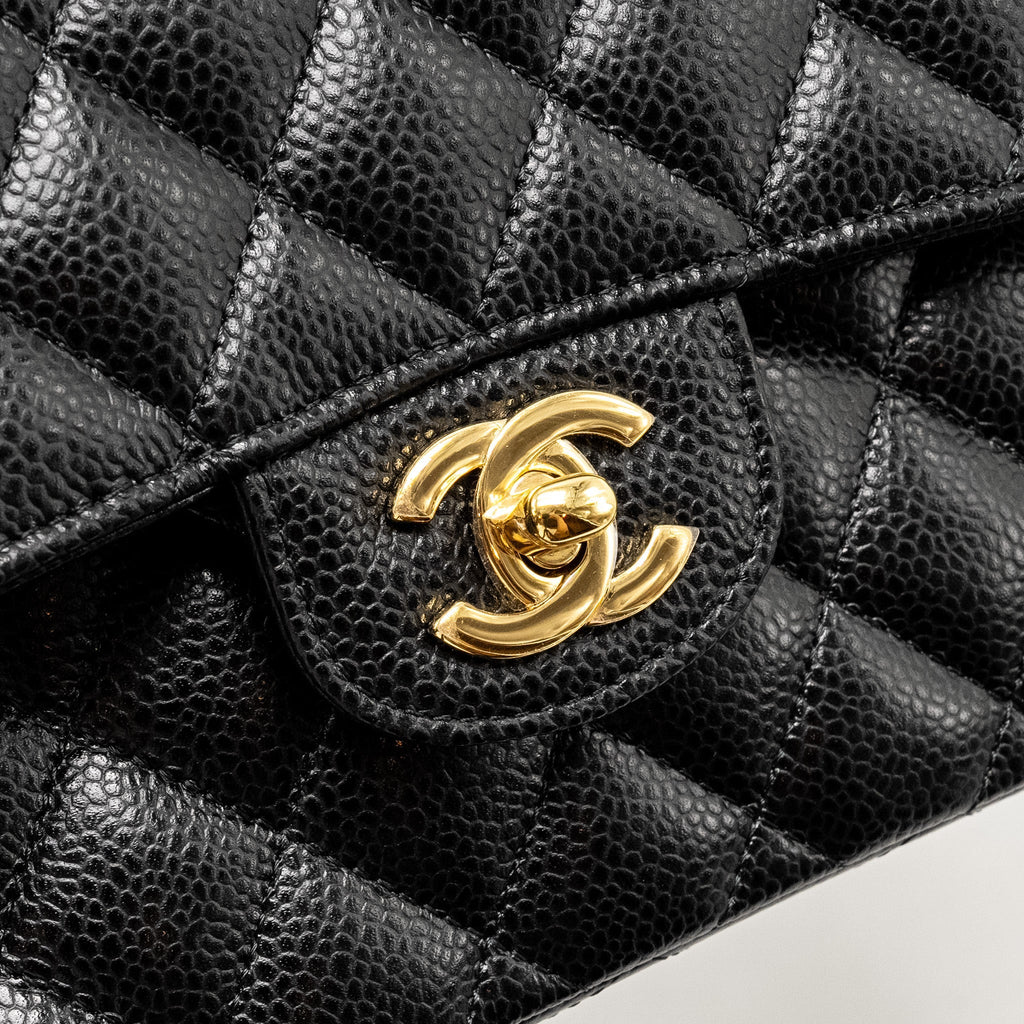 Chanel Small Classic Double Flap Bag Caviar Black