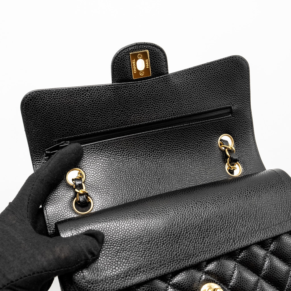 Chanel Small Classic Double Flap Bag Caviar Black