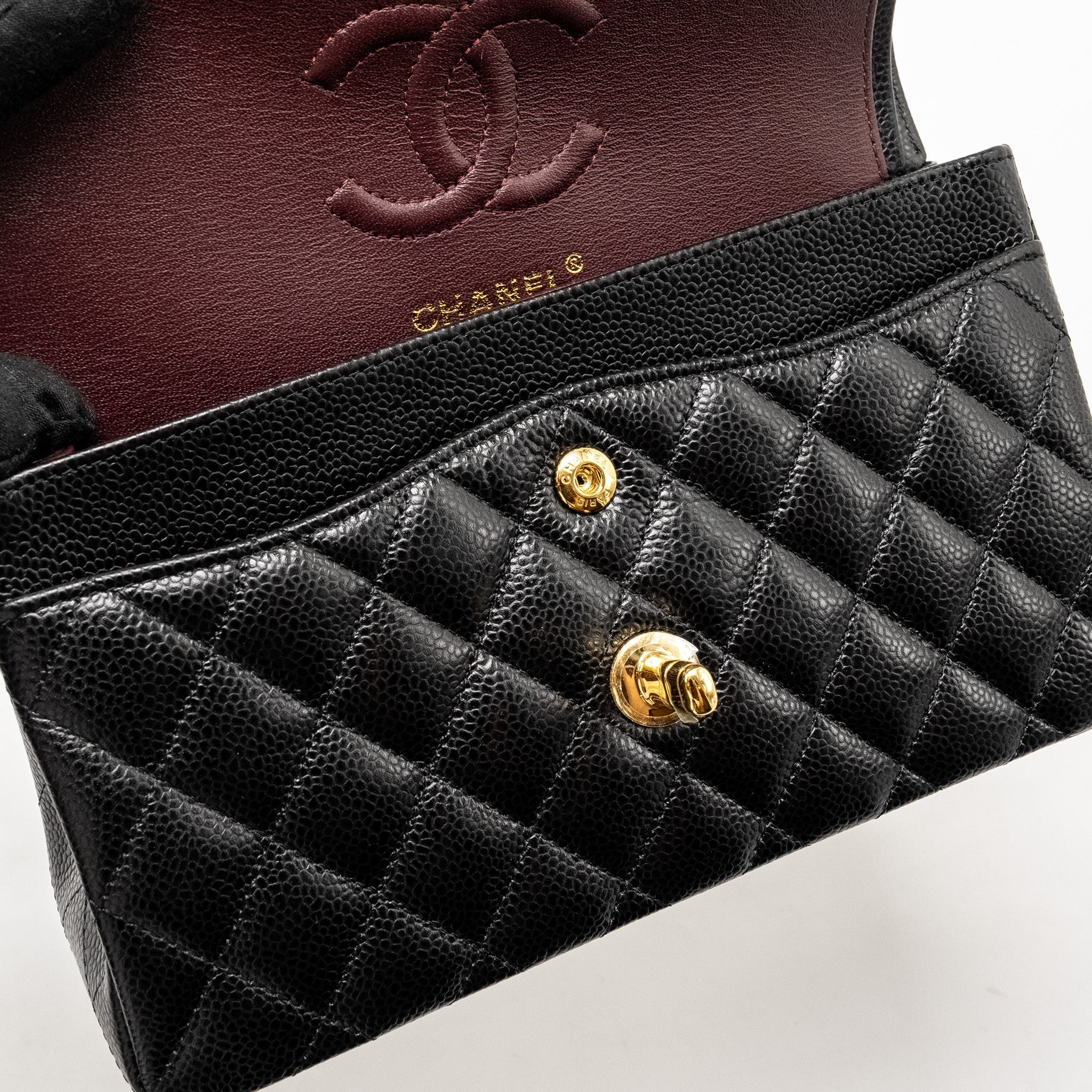 Chanel Small Classic Double Flap Bag Caviar Black