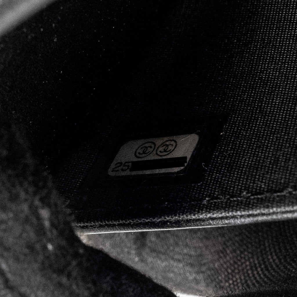 Chanel Boy Wallet On Chain Caviar Black