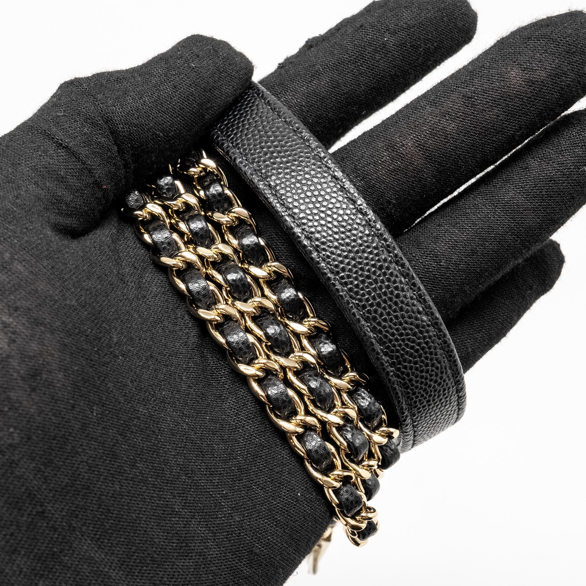 Chanel Mini Coco Handle Caviar Black L (Microchip)