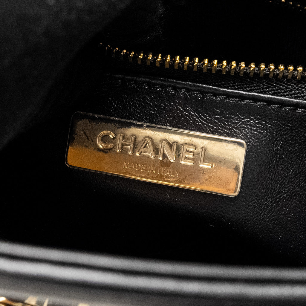 Chanel Mini 31 Bag Calfskin Black L(microchip)