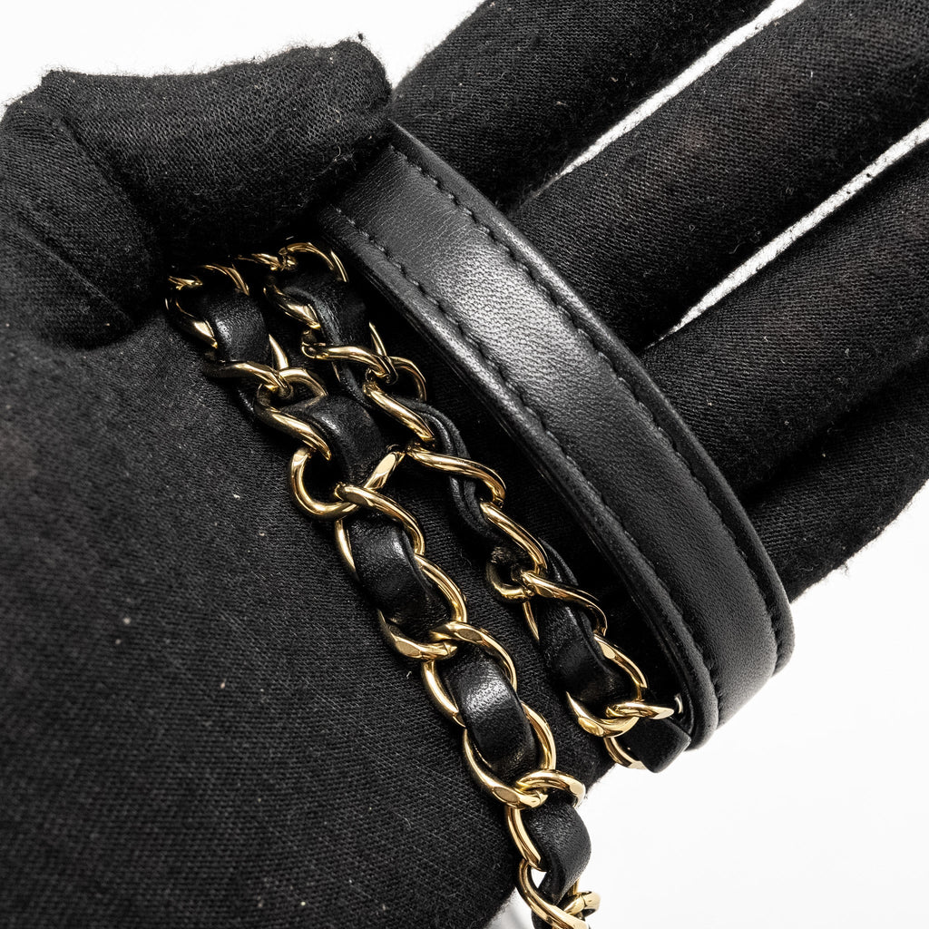 Chanel Top Handle Trendy CC Flap Bag Lambskin Black L