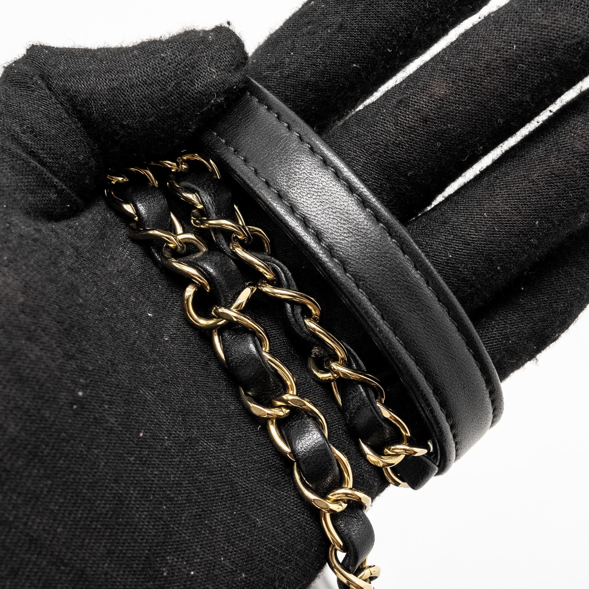 Chanel Top Handle Trendy CC Flap Bag Lambskin Black L