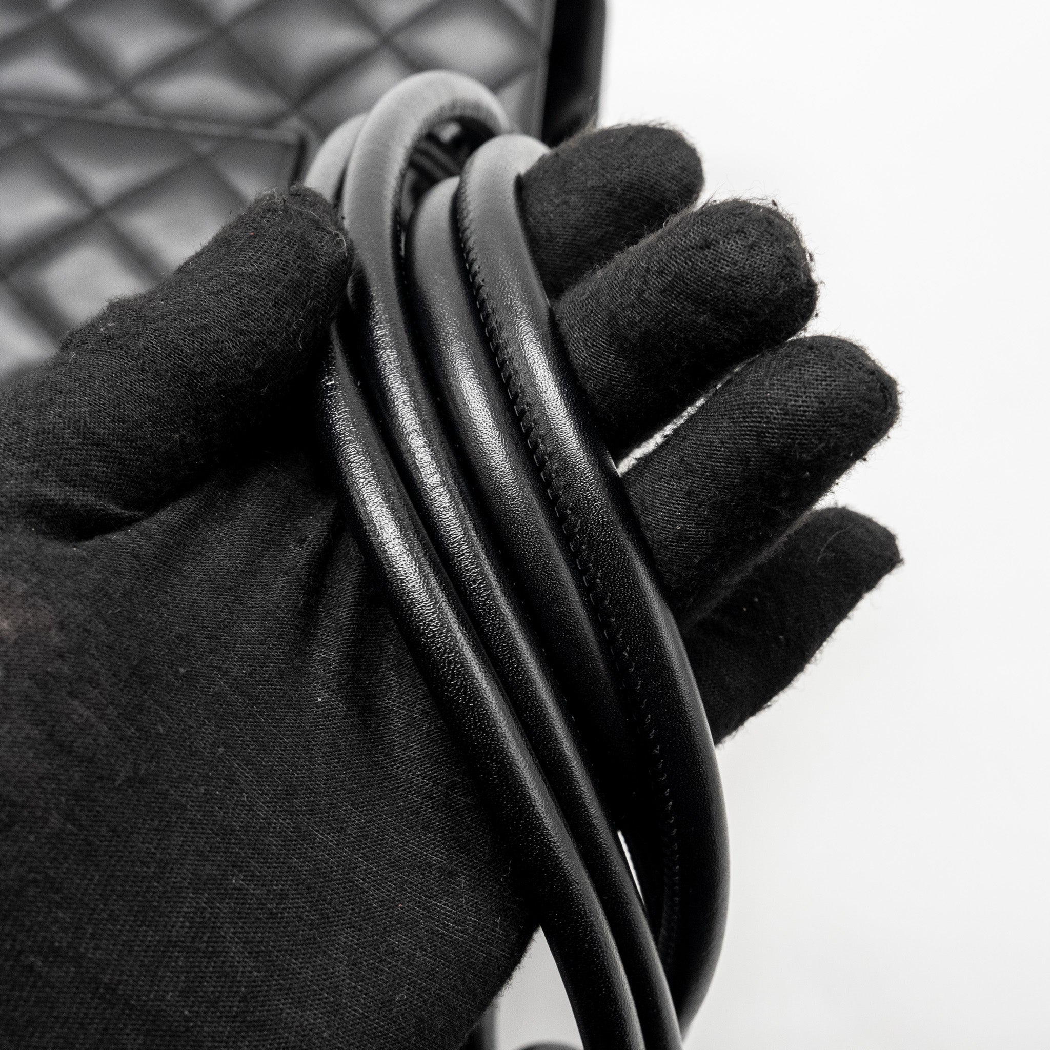 Chanel Cambon Ligne Tote Bag calfskin Black