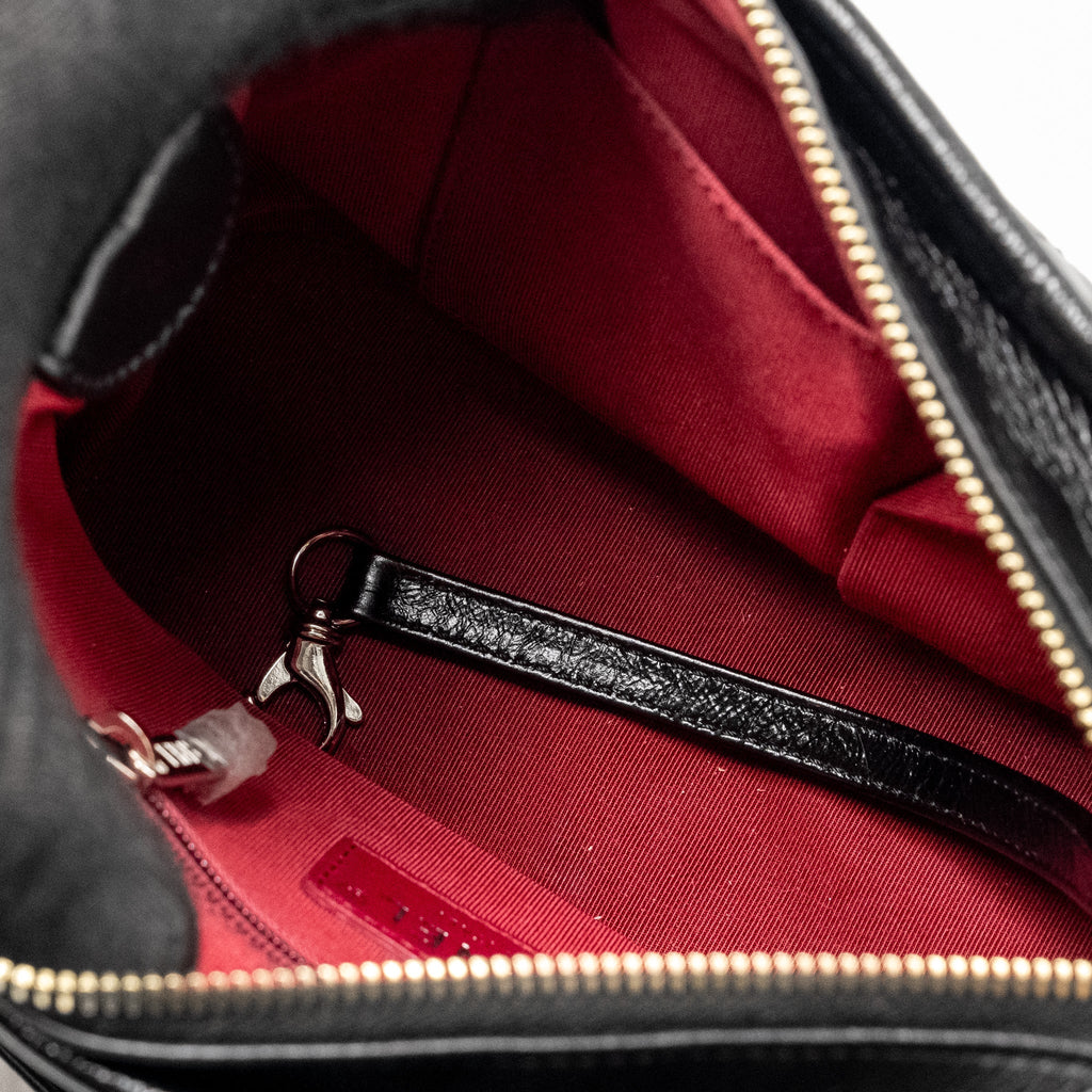 Chanel Small Gabrielle hobo Bag with Top Handle calfskin black multicolour hardware