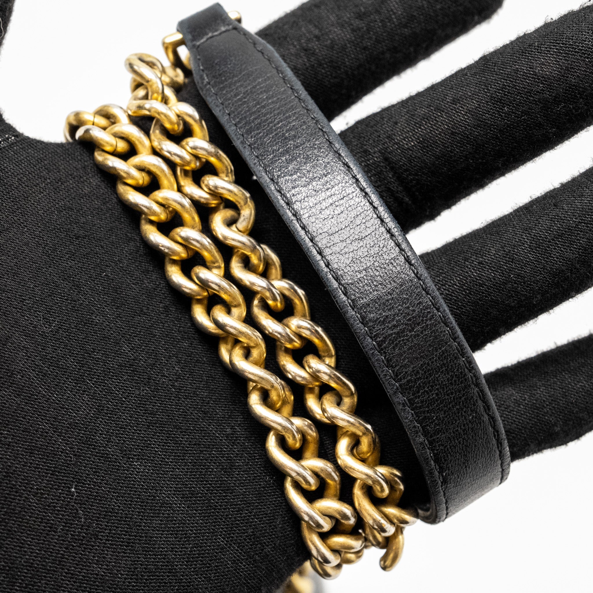 Chanel Large Top Handle Flap Bag Grained Calfskin Black