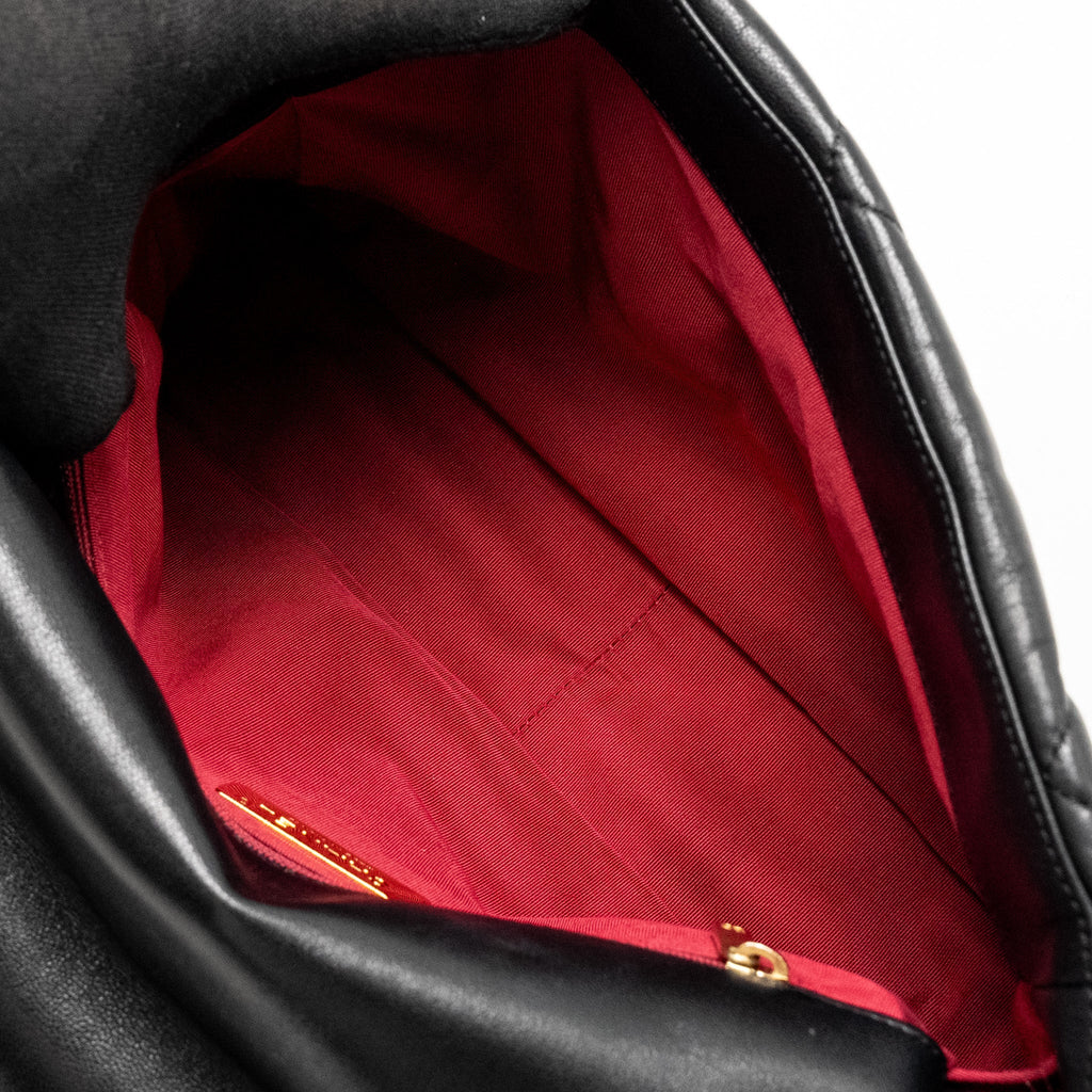 Chanel Large 19 Bag goatskin Black Multicolour Hardware