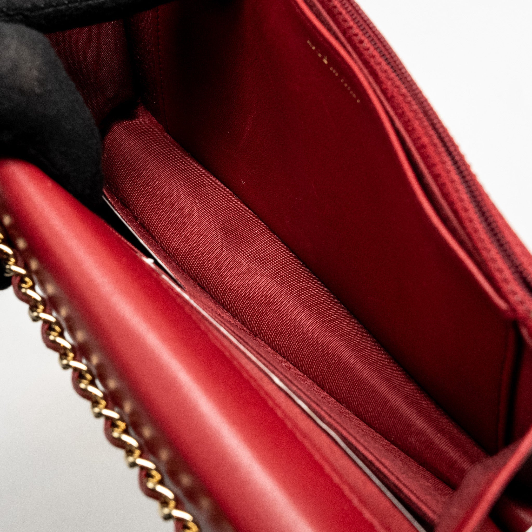 Chanel Trendy CC Wallet On Chain Lambskin Red L