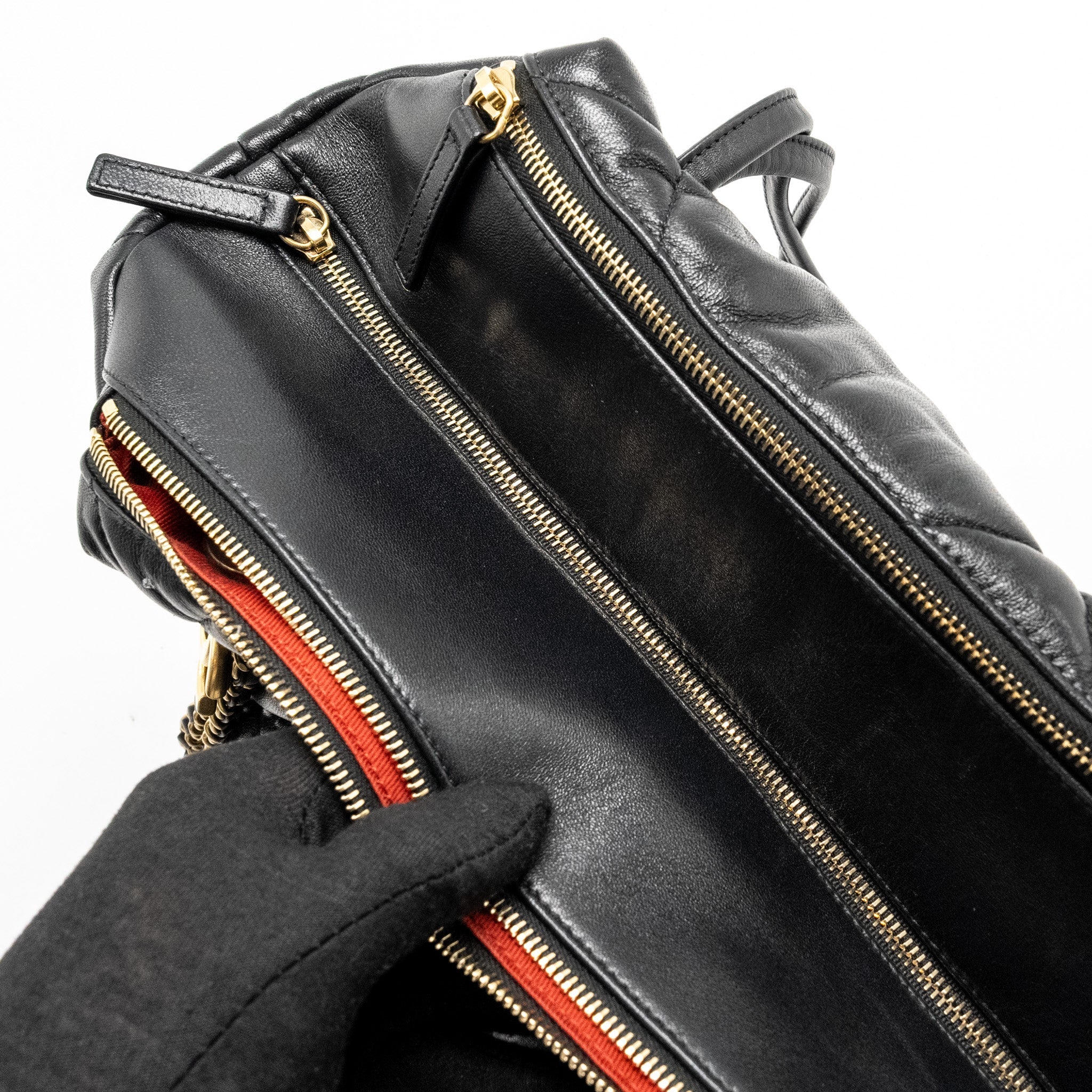 Chanel New York Bowling Bag Quilted Lambskin Black